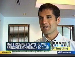 Matt Romney says he'll bring his father back to Guam