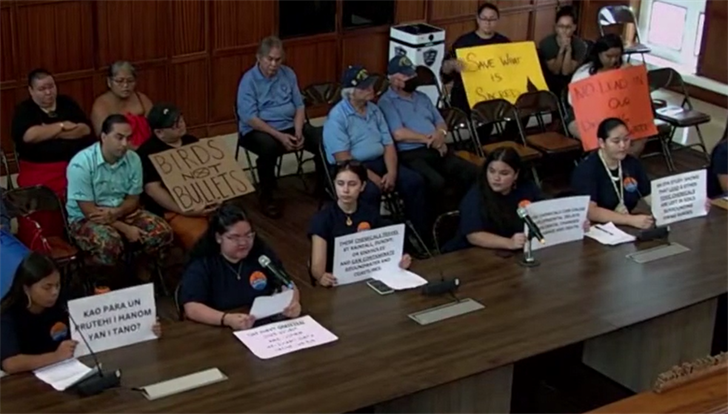 'Water protectors' support call for Marine firing range pause for lens aquifer assessment