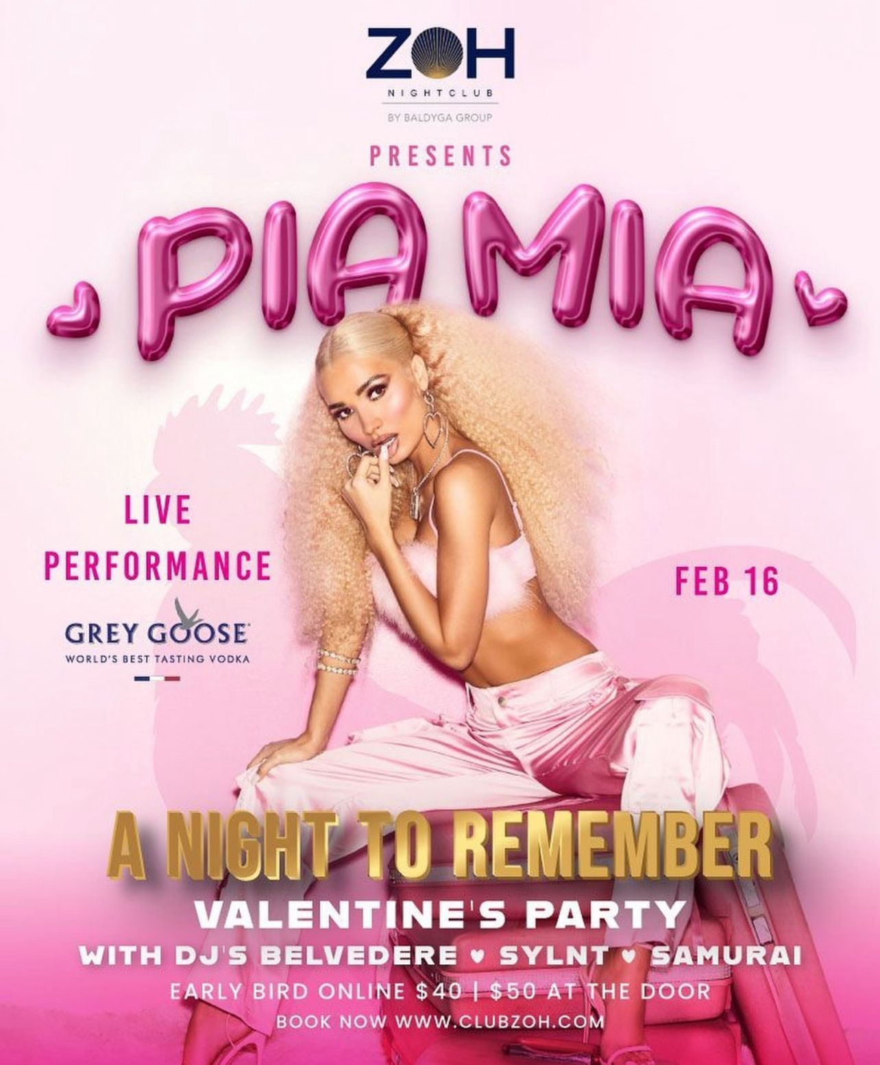 Homegrown talent Pia Mia set to perform at Zoh nightclub’s A Night to Remember: Valentine’s party