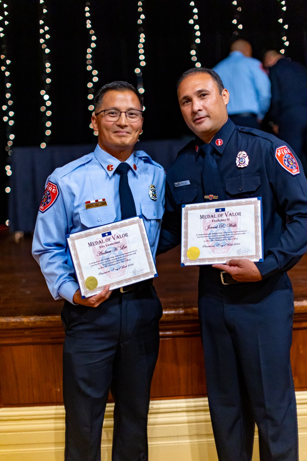 Pair of Guam firefighters receive medal of valor for their bravery and ...