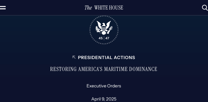 Trump executive order eyes Guam in push to restore maritime dominance