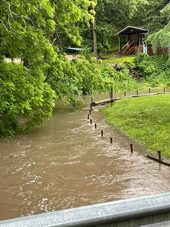 Buildings damaged, roads closed due to severe storms near Ainsworth