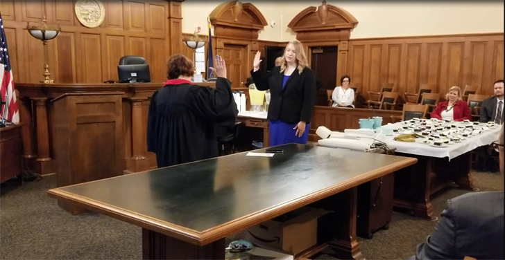 Oath Given to New Southeast Nebraska District One Probation Chief