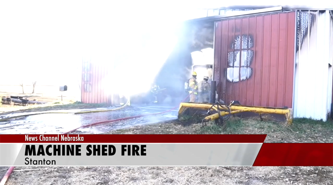 Fire destroys machine shed in Stanton County