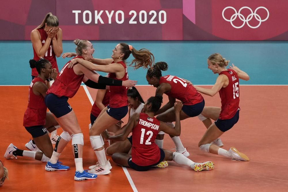 US women beat Brazil to win 1st Olympic volleyball gold