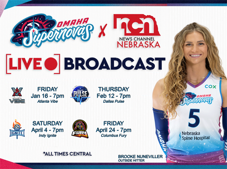 JAN 16 (6:45 PM CT) - Atlanta Vibe vs Omaha Supernovas (NCN TV)