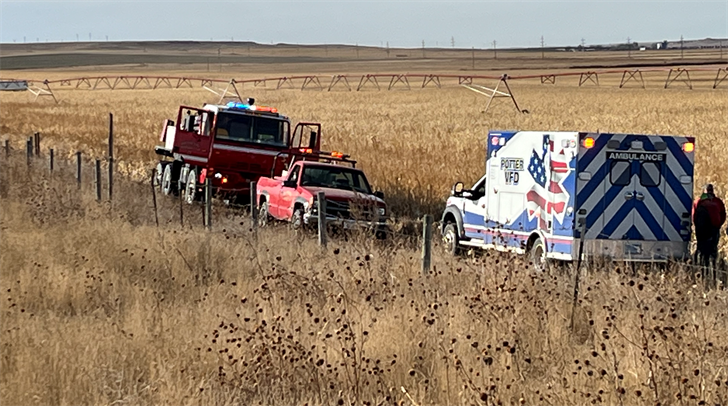 No injuries reported when live power line falls on tractor