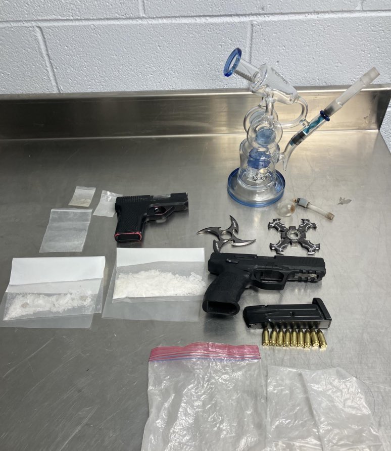 Two arrested after traffic stop leads to drug, firearm seizure in ...