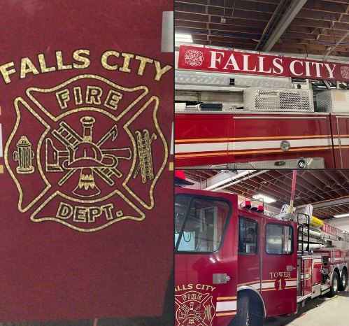 Fire damages pickup truck