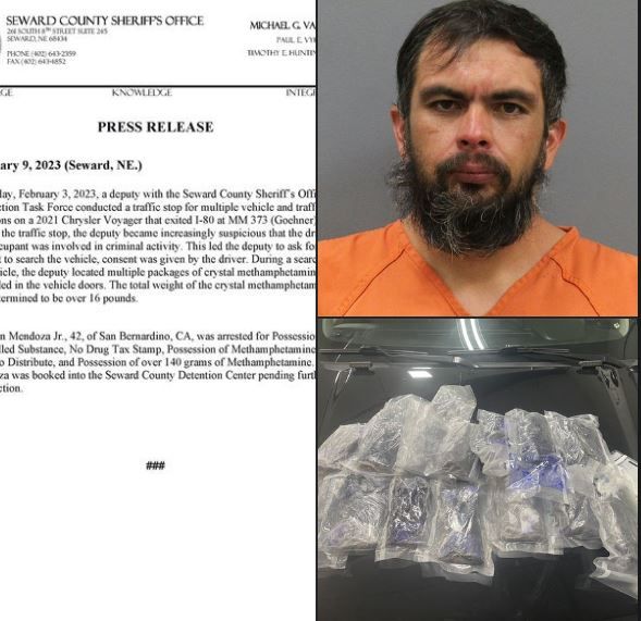 Agencies: Seward meth bust, Lincoln machine gun, links to Mexico drug trafficking
